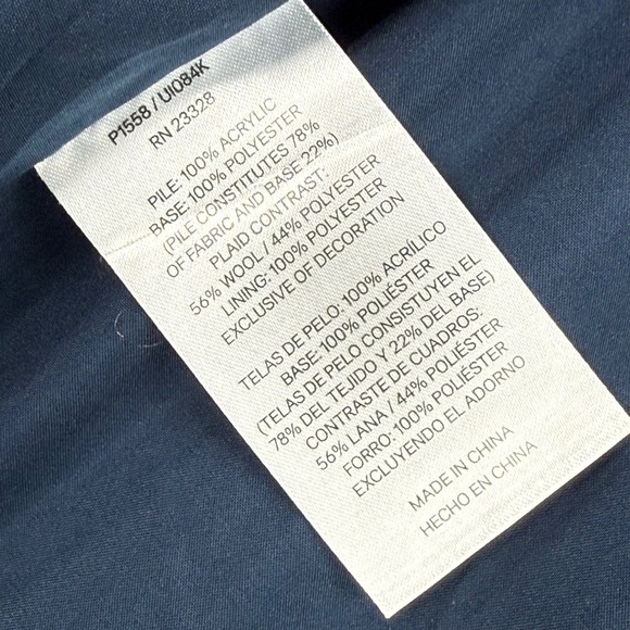 Pendleton Sherpa Fleece Jacket Teal Plaid Lined Zip Up Men Large - Picture 6 of 9